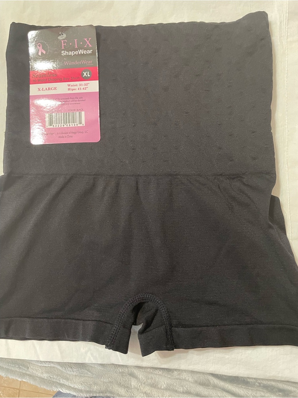 F.I.X Shapewear High-Waist Black Women’s Shaping Shorts